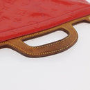 LOUIS VUITTON Monogram Vernis Stanton Tote Bag Red M91078 LV Auth 176180-7