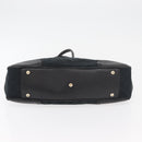 GUCCI GG Canvas Web Sherry Line Pretty Tote Bag Black Gold 163805 Auth 176182-9