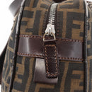 FENDI Zucca Canvas Hand Bag Brown Black Auth 176183-10