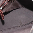 FENDI Zucca Canvas Hand Bag Brown Black Auth 176183-11