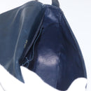CELINE C Sulky Shoulder Bag Canvas Navy Gold Auth 176184A-19