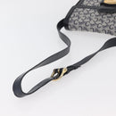 CELINE C Sulky Shoulder Bag Canvas Navy Gold Auth 176184A-7