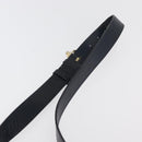 CELINE C Sulky Shoulder Bag Canvas Navy Gold Auth 176184A-8