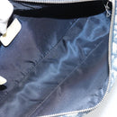 Christian Dior Trotter Canvas Shoulder Bag PVC Navy Silver Auth 176185-11