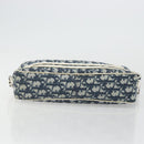Christian Dior Trotter Canvas Shoulder Bag PVC Navy Silver Auth 176185-5