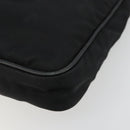 PRADA Shoulder Bag Nylon Black Gold Auth 176186A-9
