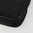 PRADA Shoulder Bag Nylon Black Gold Auth 176186A-15