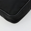 PRADA Shoulder Bag Nylon Black Gold Auth 176186A-16