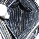 PRADA Shoulder Bag Nylon Black Gold Auth 176186A-24