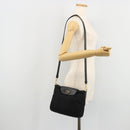 PRADA Shoulder Bag Nylon Black Gold Auth 176186A-25