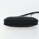 PRADA Shoulder Bag Nylon Black Gold Auth 176186A-5
