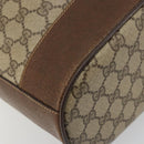 GUCCI GG Supreme Web Sherry Line Bag PVC Beige Gold 001 41 0850 Auth 176189-18