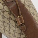 GUCCI GG Supreme Web Sherry Line Bag PVC Beige Gold 001 41 0850 Auth 176189-8