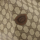 GUCCI GG Supreme Web Sherry Line Bag PVC Beige Gold 001 41 0850 Auth 176189-19