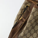 GUCCI GG Supreme Web Sherry Line Bag PVC Beige Gold 001 41 0850 Auth 176189-10