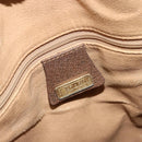 GUCCI GG Supreme Web Sherry Line Bag PVC Beige Gold 001 41 0850 Auth 176189-20