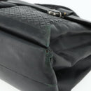 BOTTEGA VENETA INTRECCIATO Business Bag Leather Black 155172 Auth 176192-14