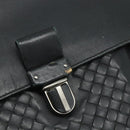 BOTTEGA VENETA INTRECCIATO Business Bag Leather Black 155172 Auth 176192-10