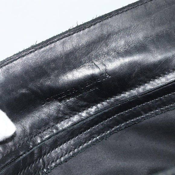 BOTTEGA VENETA INTRECCIATO Business Bag Leather Black 155172 Auth 176192