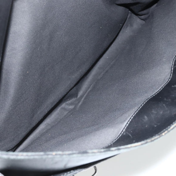 BOTTEGA VENETA INTRECCIATO Business Bag Leather Black 155172 Auth 176192