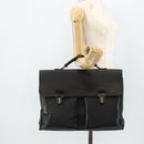 BOTTEGA VENETA INTRECCIATO Business Bag Leather Black 155172 Auth 176192-25