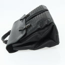 BOTTEGA VENETA INTRECCIATO Business Bag Leather Black 155172 Auth 176192-3