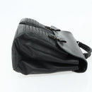 BOTTEGA VENETA INTRECCIATO Business Bag Leather Black 155172 Auth 176192-4