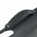 BOTTEGA VENETA INTRECCIATO Business Bag Leather Black 155172 Auth 176192-7