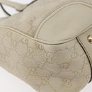 GUCCI GG Canvas Guccissima Princess Bag Leather Ivory Gold 163805 Auth 176193-12