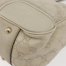 GUCCI GG Canvas Guccissima Princess Bag Leather Ivory Gold 163805 Auth 176193-13