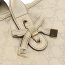 GUCCI GG Canvas Guccissima Princess Bag Leather Ivory Gold 163805 Auth 176193-14