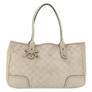 GUCCI GG Canvas Guccissima Princess Bag Leather Ivory Gold 163805 Auth 176193-2
