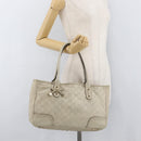 GUCCI GG Canvas Guccissima Princess Bag Leather Ivory Gold 163805 Auth 176193-22