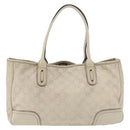 GUCCI GG Canvas Guccissima Princess Bag Leather Ivory Gold 163805 Auth 176193-3