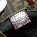 FENDI Zucca Canvas Handtasche Braun Schwarz Auth 176194-17
