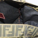 FENDI Zucca Canvas Handtasche Braun Schwarz Auth 176194-18