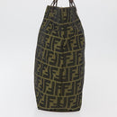 FENDI Zucca Canvas Handtasche Braun Schwarz Auth 176194-4
