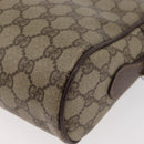 GUCCI GG Supreme Web Sherry Line Bag PVC Beige Gold 001 113 6472 Auth 176195-17