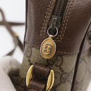 GUCCI GG Supreme Web Sherry Line Bag PVC Beige Gold 001 113 6472 Auth 176195-9