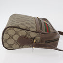 GUCCI GG Supreme Web Sherry Line Bag PVC Beige Gold 001 113 6472 Auth 176195-3