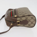 GUCCI GG Supreme Web Sherry Line Bag PVC Beige Gold 001 113 6472 Auth 176195-4