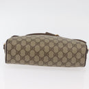 GUCCI GG Supreme Web Sherry Line Bag PVC Beige Gold 001 113 6472 Auth 176195-5