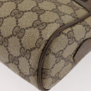 GUCCI GG Supreme Web Sherry Line Bag PVC Beige Red 68 02 005 Auth 176196-15