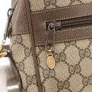GUCCI GG Supreme Web Sherry Line Bag PVC Beige Red 68 02 005 Auth 176196-19