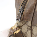 GUCCI GG Supreme Web Sherry Line Bag PVC Beige Red 68 02 005 Auth 176196-20