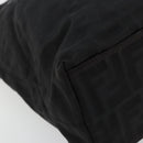 FENDI Zucca Canvas Tote Bag Nylon Black Silver Auth 176210-15