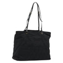 FENDI Zucca Canvas Tote Bag Nylon Black Silver Auth 176210-1