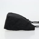 FENDI Zucca Canvas Tote Bag Nylon Black Silver Auth 176210-3