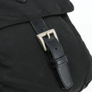 PRADA Shoulder Bag Nylon Black Silver Auth 176211-18