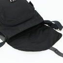 PRADA Shoulder Bag Nylon Black Silver Auth 176211-21